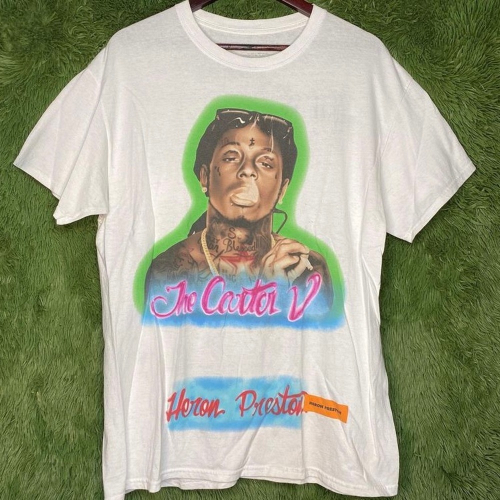 Vtg Lil wayne x Heron preston tee